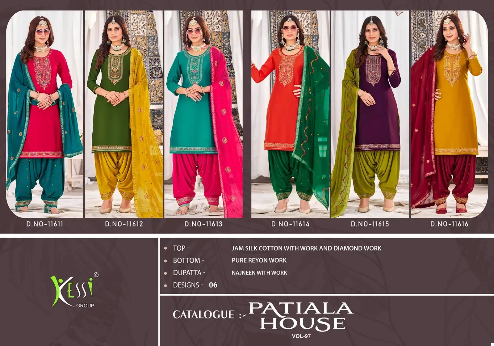 Kessi Patiala House Vol 97 Jam Silk Cotton Wholesale Salwar Suit Catalog - Image 7