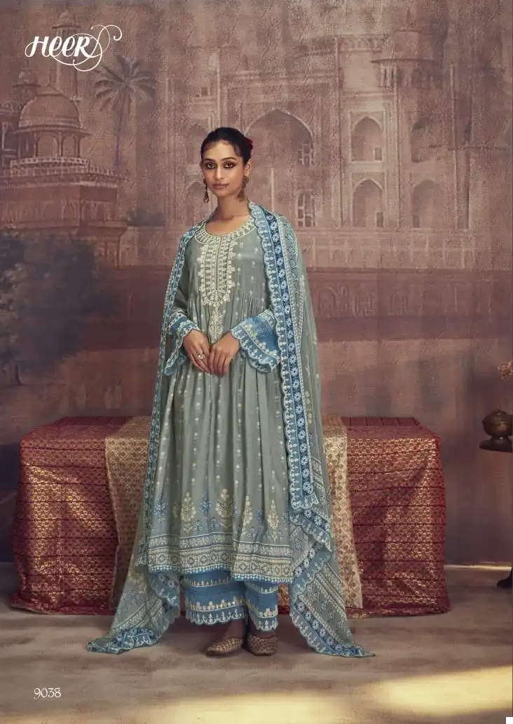 Kimora Mehboob Pure Muslin Digital Print Wholesale Fancy Salwar Suit Catalog — Wholesale Salwar Suits, MPA wholesale from Surat - Gallery Image 5