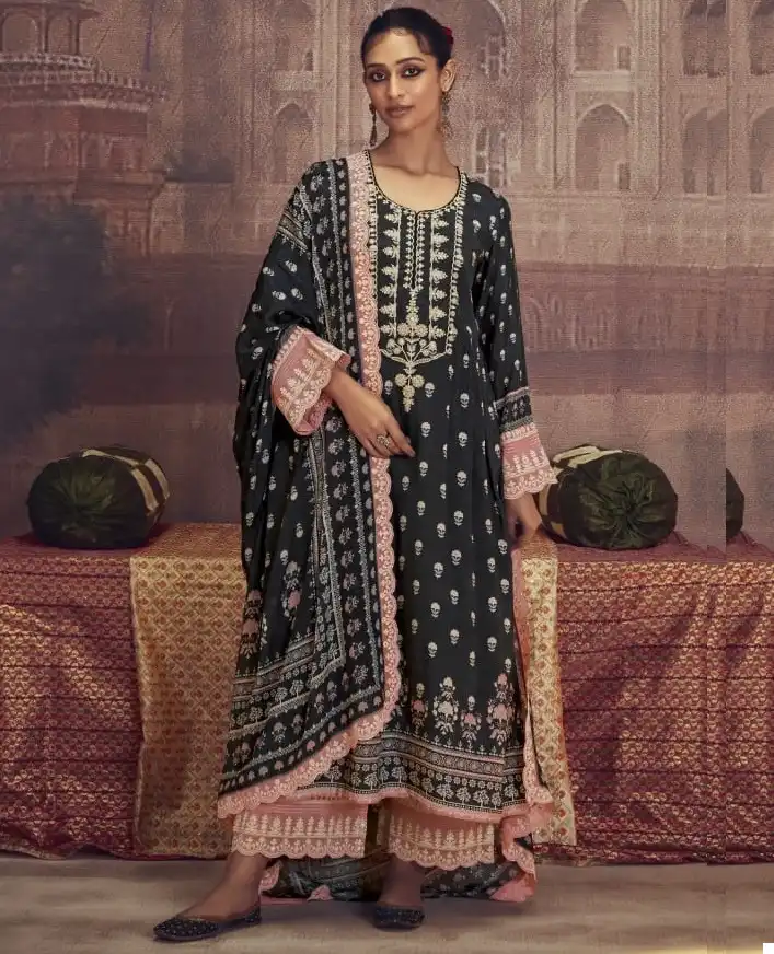 Kimora Mehboob Pure Muslin Digital Print Wholesale Fancy Salwar Suit Catalog — Wholesale Salwar Suits, MPA wholesale from Surat — view 1
