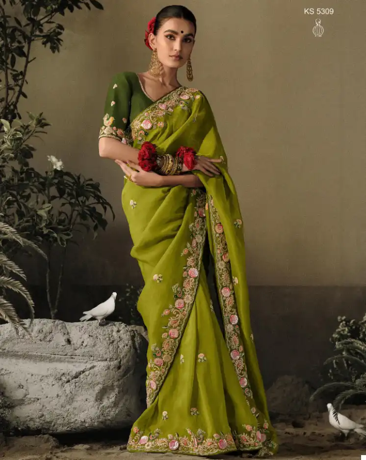 Kimora Sawariya Pure Fancy Wholesale Designer Sarees Catalog — Wholesale Sarees, Kimora wholesale from Surat — view 1