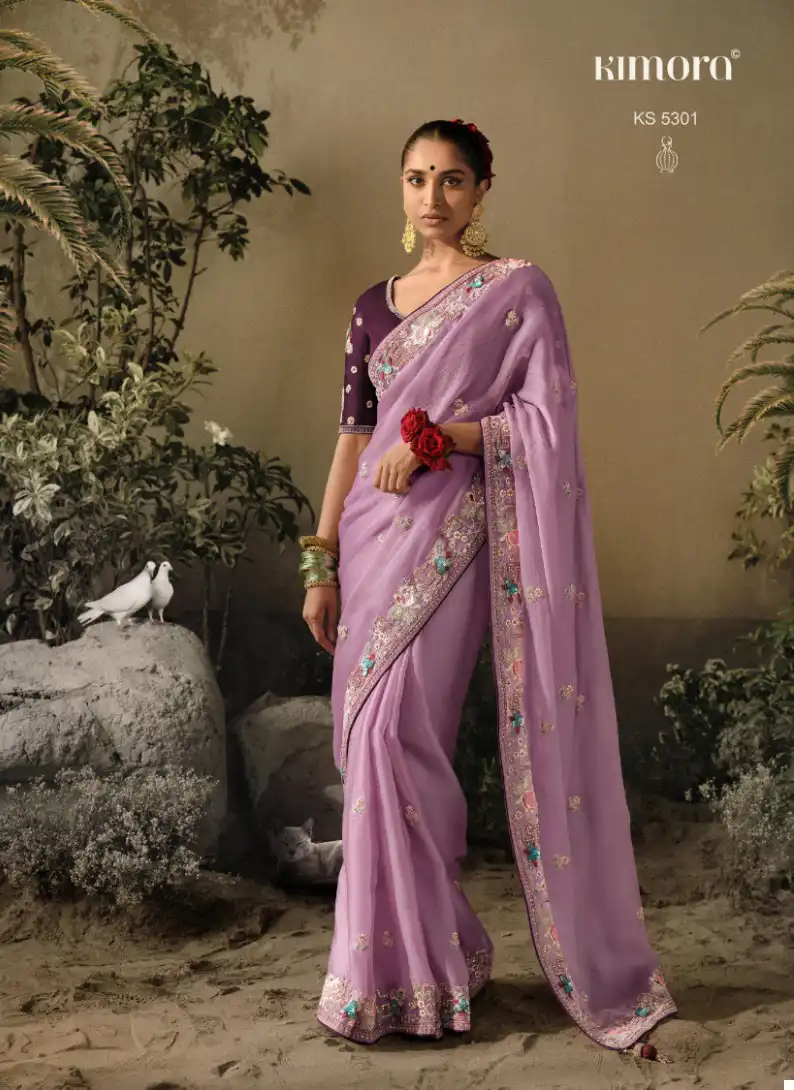 Kimora Sawariya Pure Fancy Wholesale Designer Sarees Catalog — Wholesale Sarees, Kimora wholesale from Surat - Gallery Image 2