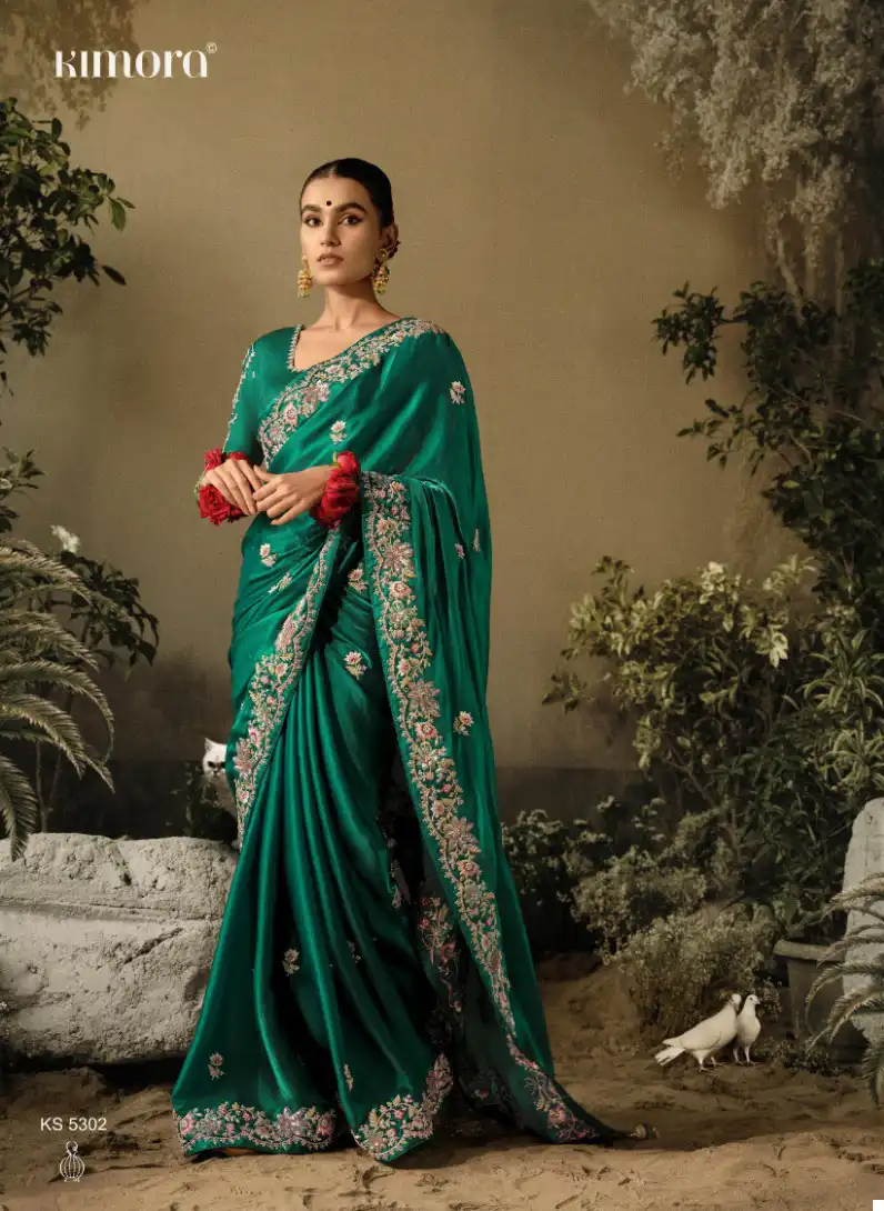 Kimora Sawariya Pure Fancy Wholesale Designer Sarees Catalog — Wholesale Sarees, Kimora wholesale from Surat - Gallery Image 3
