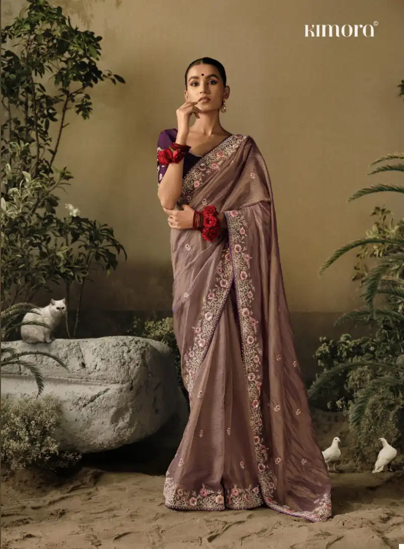 Kimora Sawariya Pure Fancy Wholesale Designer Sarees Catalog — Wholesale Sarees, Kimora wholesale from Surat - Gallery Image 4