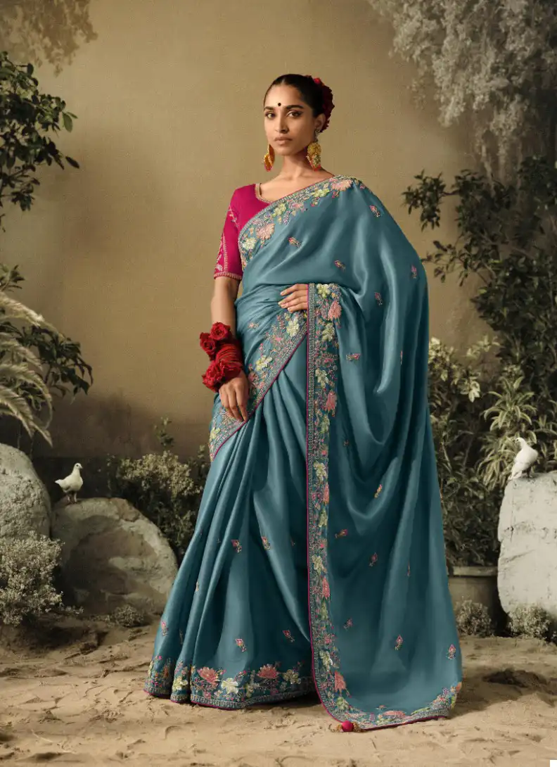 Kimora Sawariya Pure Fancy Wholesale Designer Sarees Catalog — Wholesale Sarees, Kimora wholesale from Surat - Gallery Image 5