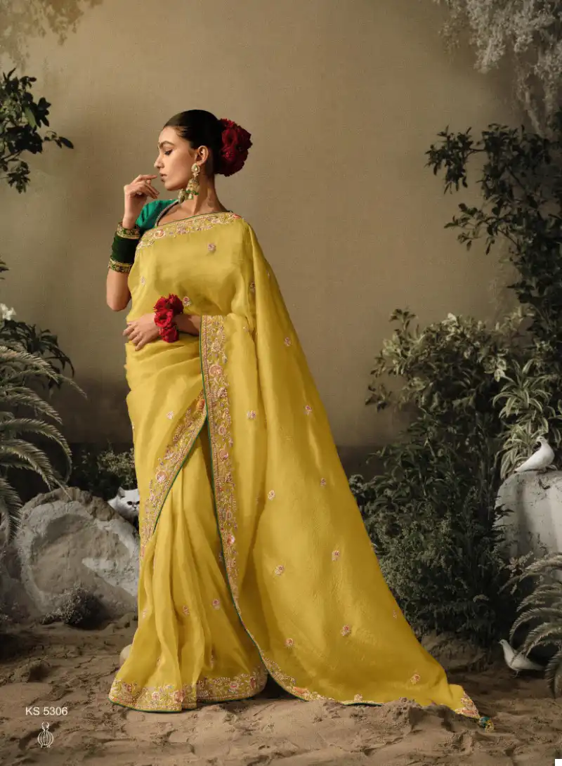 Kimora Sawariya Pure Fancy Wholesale Designer Sarees Catalog — Wholesale Sarees, Kimora wholesale from Surat - Gallery Image 7