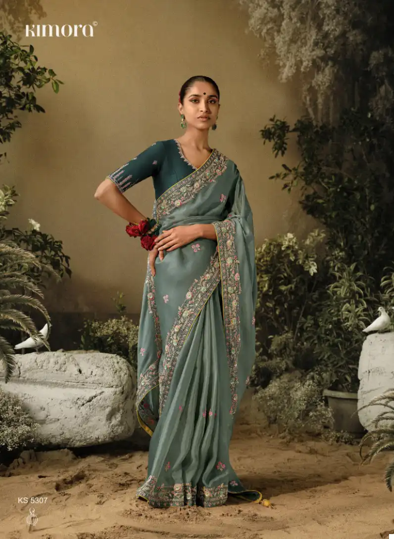 Kimora Sawariya Pure Fancy Wholesale Designer Sarees Catalog — Wholesale Sarees, Kimora wholesale from Surat - Gallery Image 8
