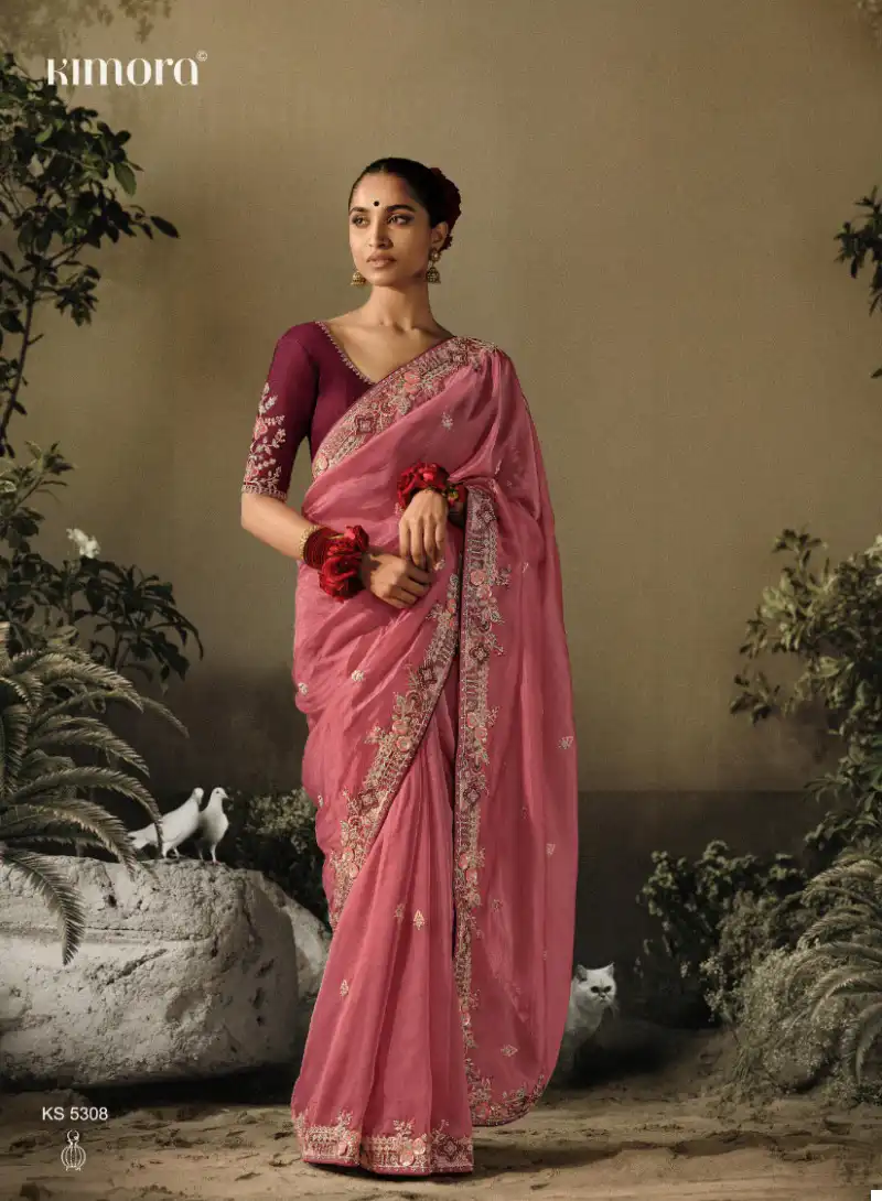 Kimora Sawariya Pure Fancy Wholesale Designer Sarees Catalog — Wholesale Sarees, Kimora wholesale from Surat - Gallery Image 9