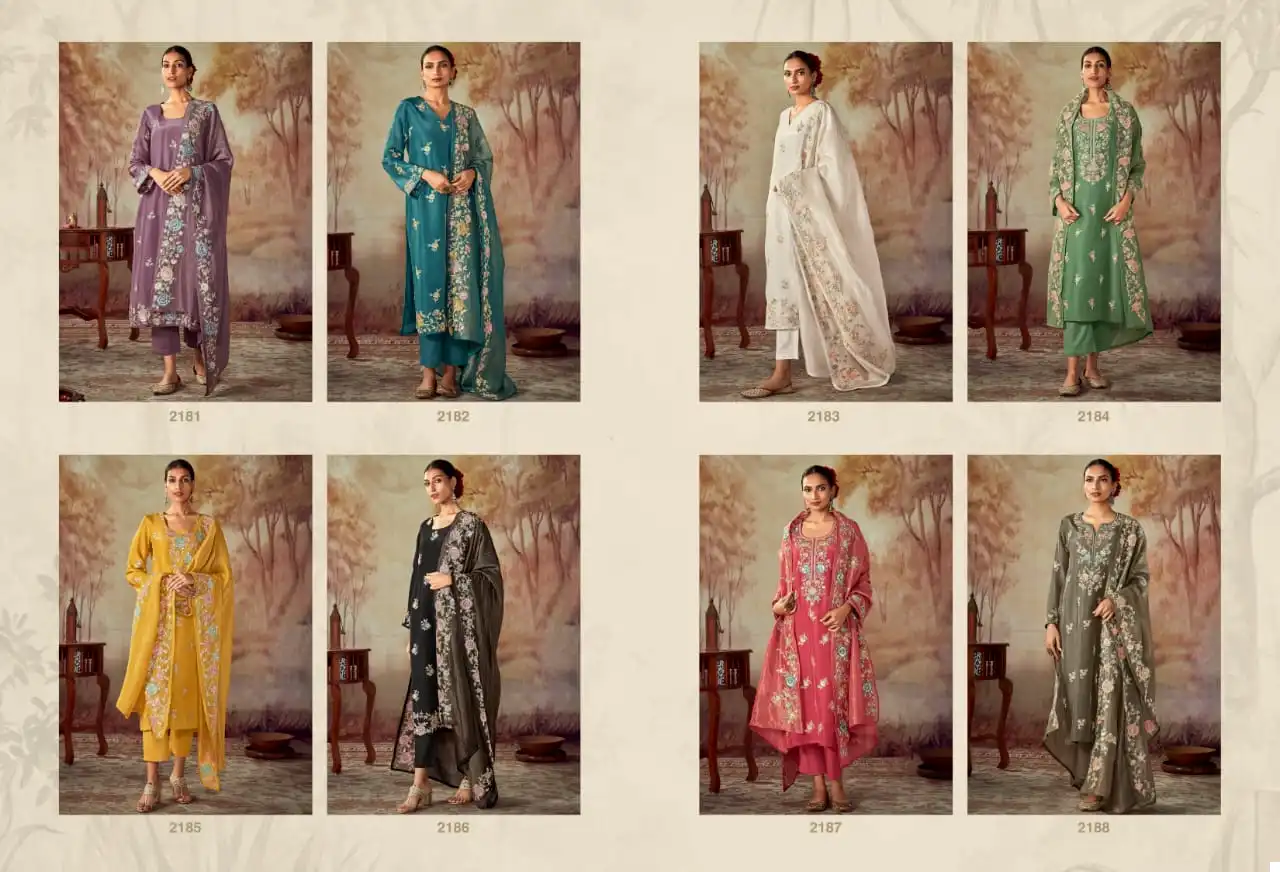 Kimora Shahi Pure Russian Silk Wholesale Fancy Salwar Suit Catalog — Wholesale Salwar Suits, MPA wholesale from Surat — view 9