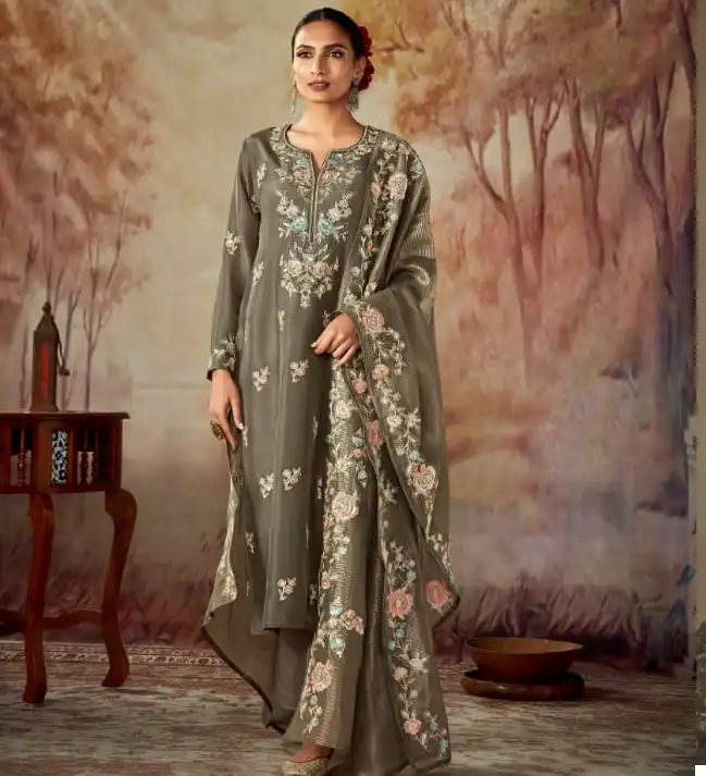 Kimora Shahi Pure Russian Silk Wholesale Fancy Salwar Suit Catalog — Wholesale Salwar Suits, MPA wholesale from Surat — view 8