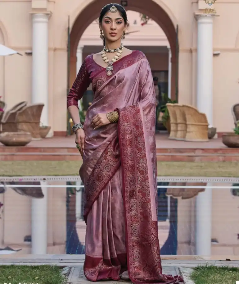 Kira Kasha Vol 2 Mushroom Satin Wholesale Fancy Sarees Catalog
