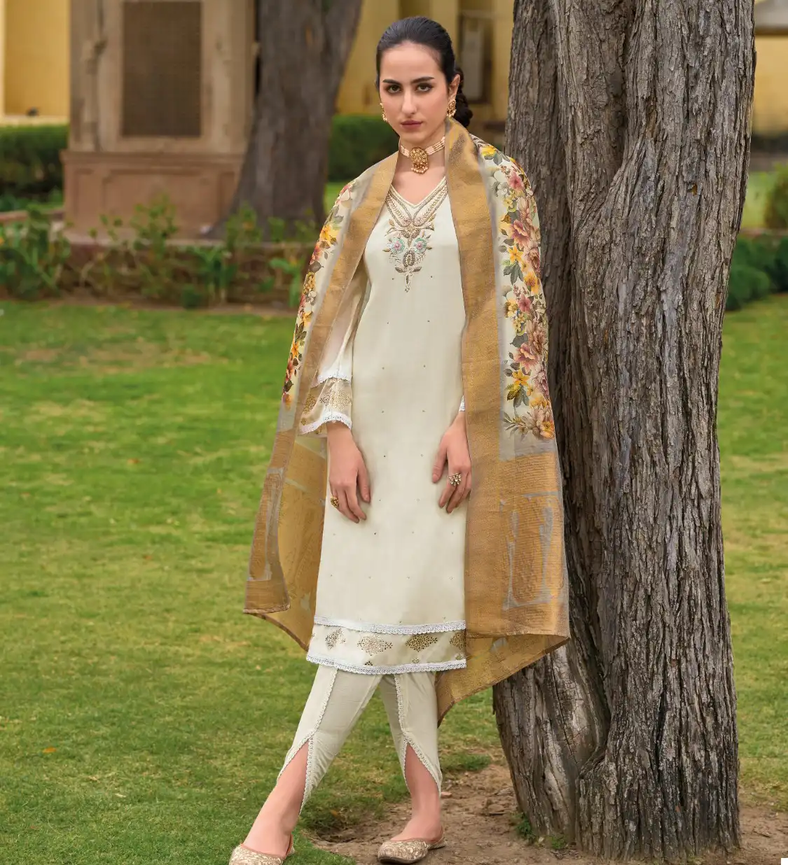 Lady Leela Tulips Viscose Silk Wholesale Readymade Salwar Suit Catalog