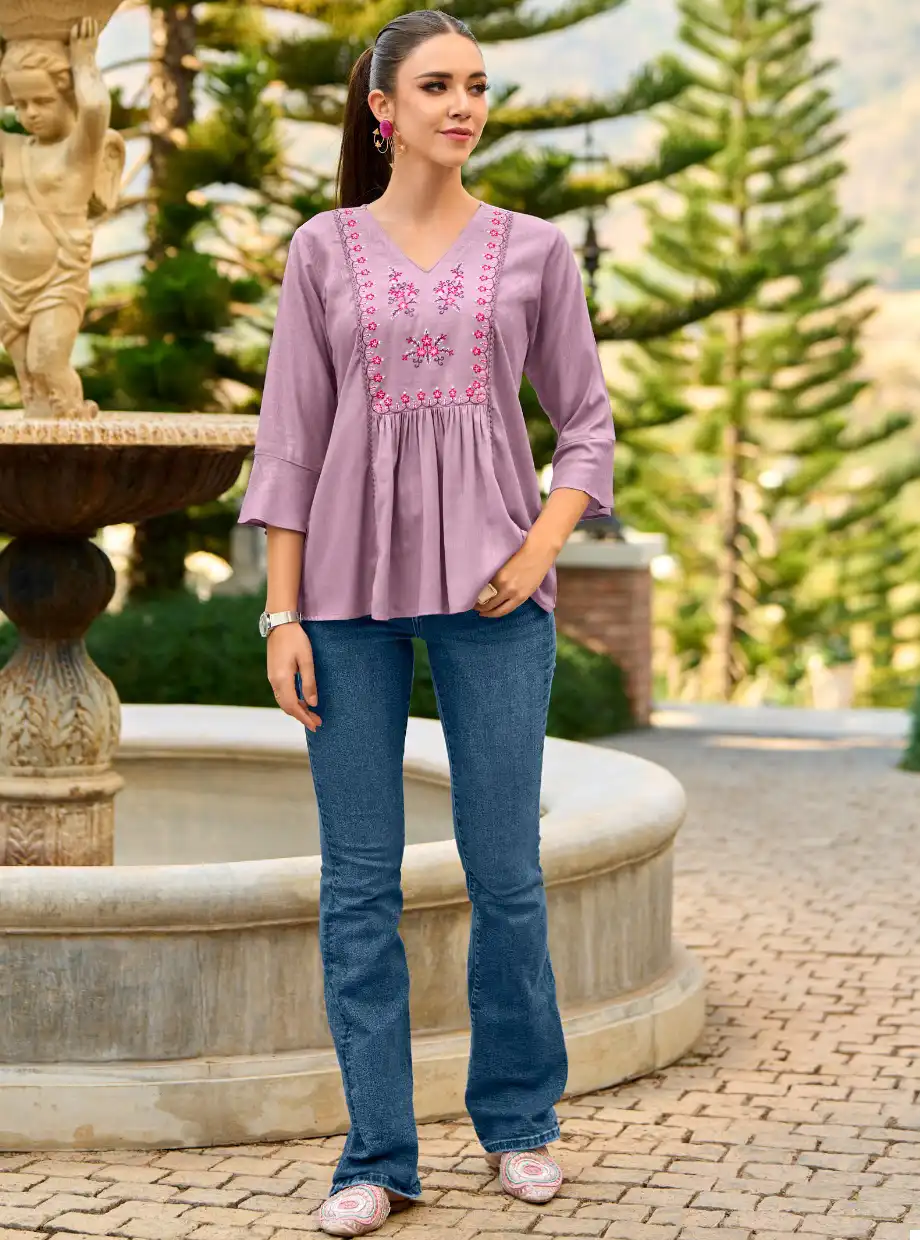 Lily & Lali Melody 3 Fancy Viscose Rayon Wholesale Short Top Catalog