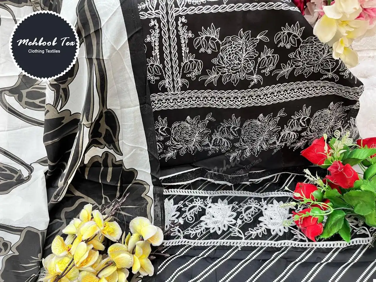 Mehboob Tex 1317 A-B Pure Cotton Print Wholesale Pakistani Salwar Suit Catalog - Image 3