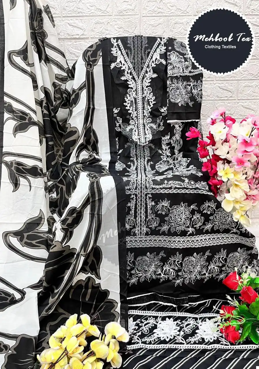 Mehboob Tex 1317 A-B Pure Cotton Print Wholesale Pakistani Salwar Suit Catalog - Image 10
