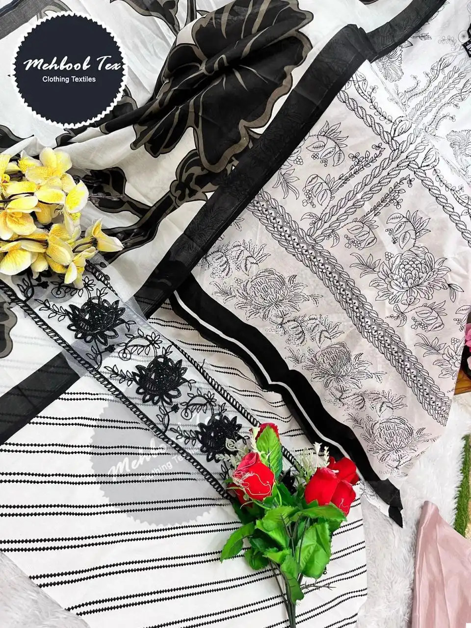 Mehboob Tex 1317 A-B Pure Cotton Print Wholesale Pakistani Salwar Suit Catalog - Image 8