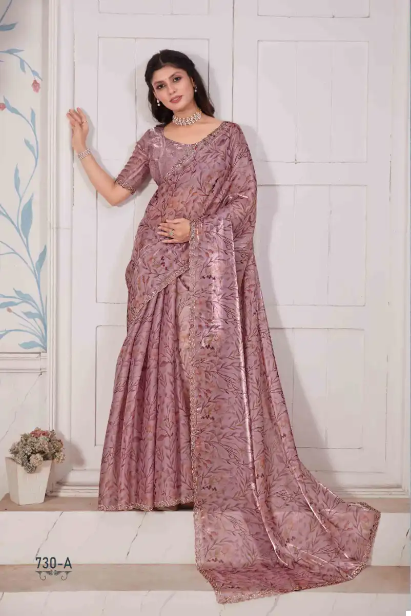 Mehek 730A To 730D Soft Jimmy Chhoo Digital Print Wholesale Fancy Sarees Catalog - Image 2