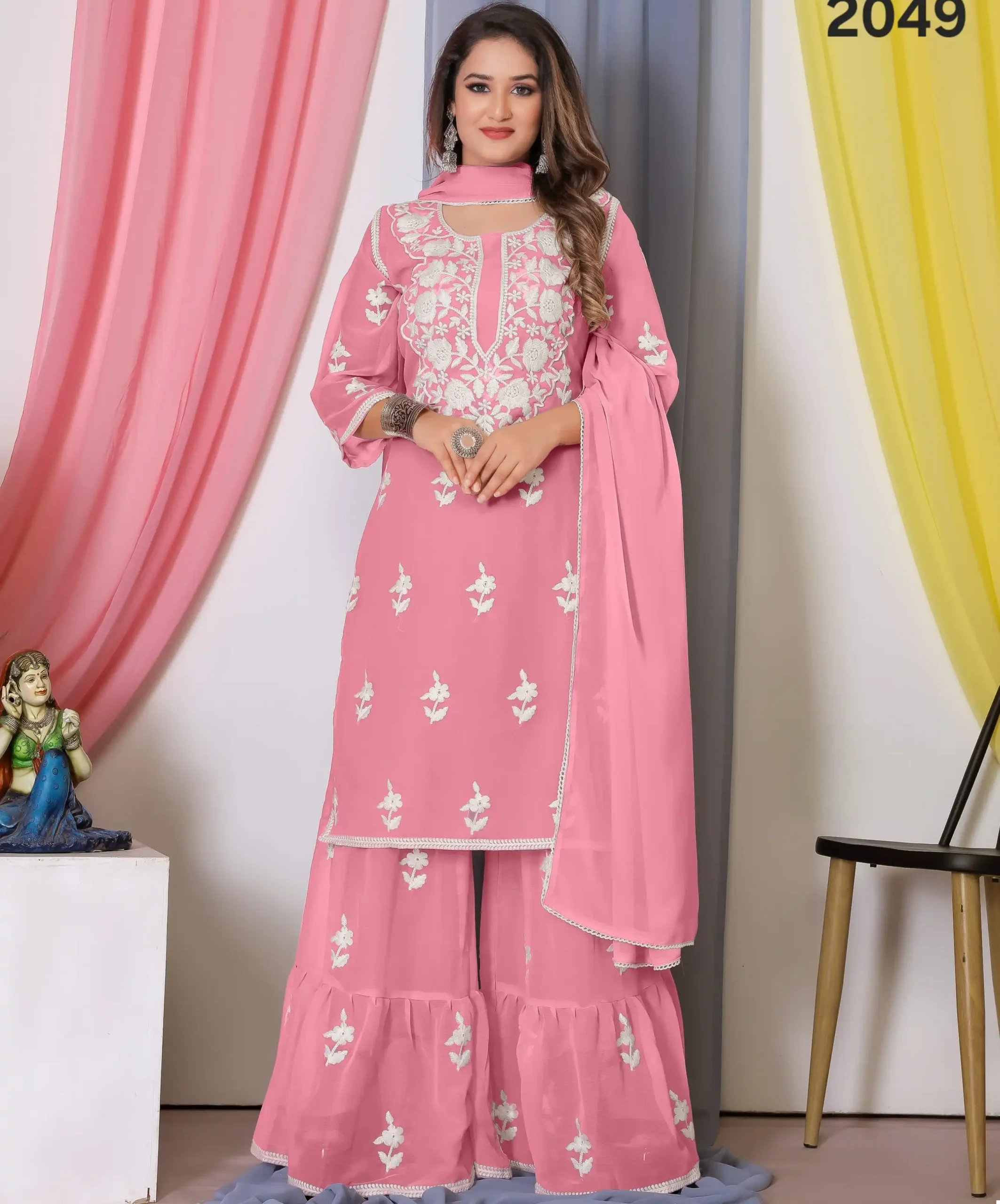 Mrudangi Noor Bamberg Georgette Wholesale Designer Salwar Suit Catalog