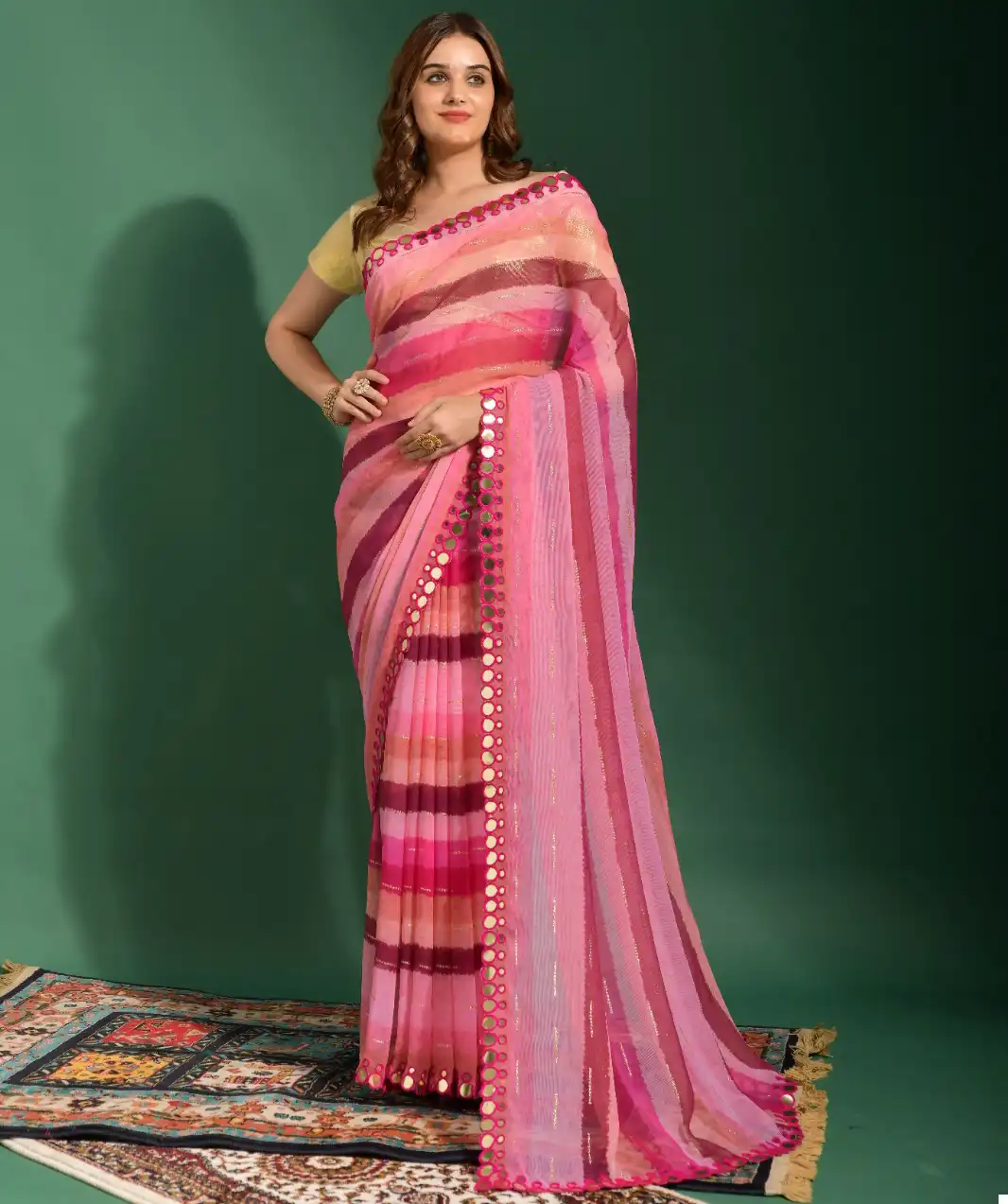 Pc Floral Vol 5 Chiffon Wholesale Fancy Saree Catalog