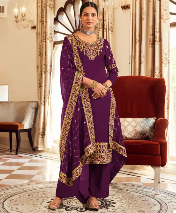 Radha Trends Hoor Pure Vichithra Wholesale Designer Salwar Suit Catalog