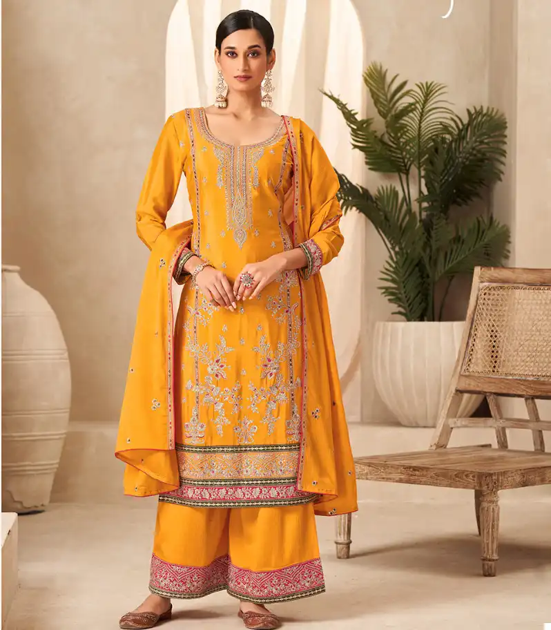Radha Trendz Amaya Heavy Premium Chinon Wholesale Designer Readymade Salwar Suit Catalog