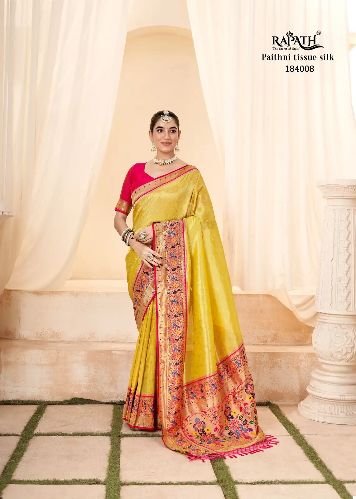 Rajpath Lavnya Silk Pure Handloom Wholesale Fancy Sarees Catalog - Image 8
