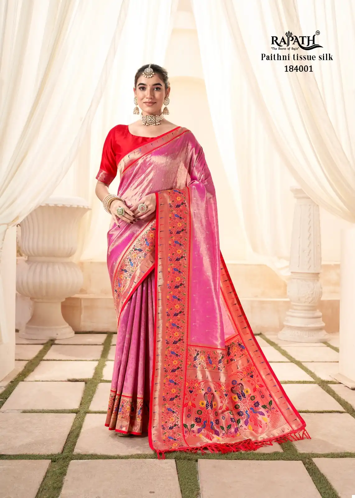Rajpath Lavnya Silk Pure Handloom Wholesale Fancy Sarees Catalog - Image 2