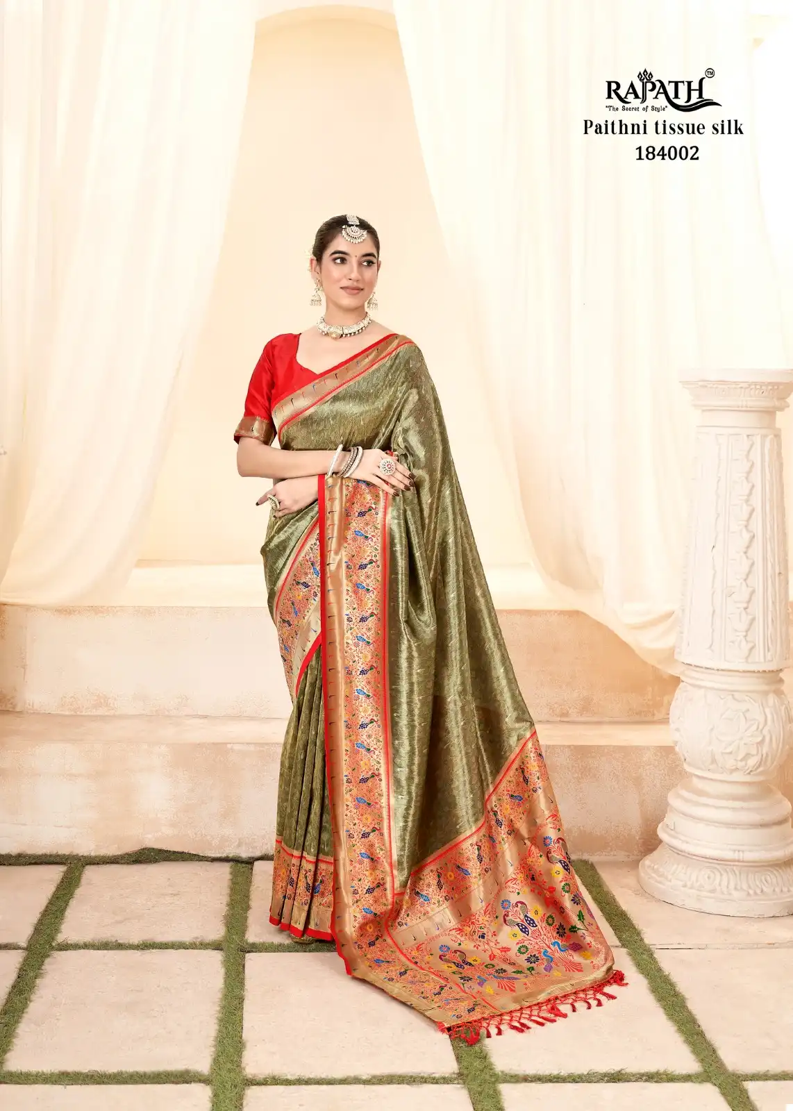 Rajpath Lavnya Silk Pure Handloom Wholesale Fancy Sarees Catalog - Image 3