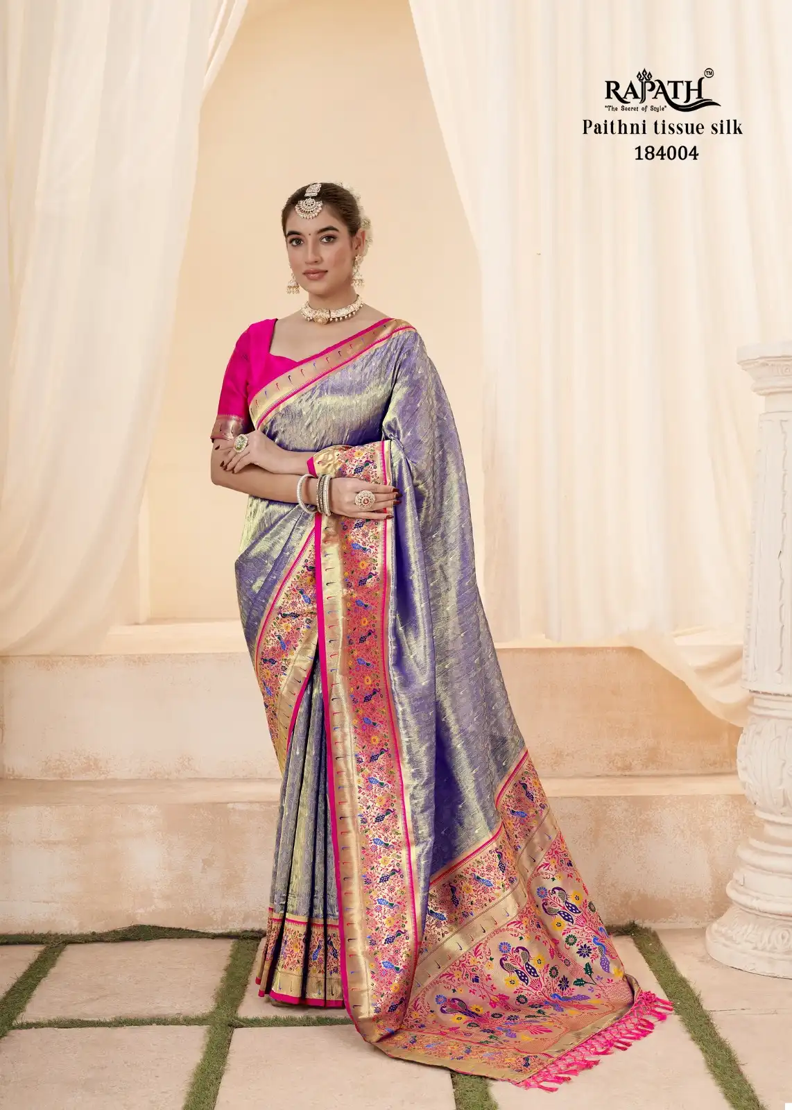 Rajpath Lavnya Silk Pure Handloom Wholesale Fancy Sarees Catalog - Image 4