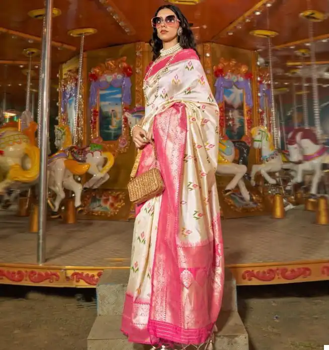 Rajtex Kaitra Silk Hand Woven Silk Heavy Jam Silk Fancy Sarees Catalog