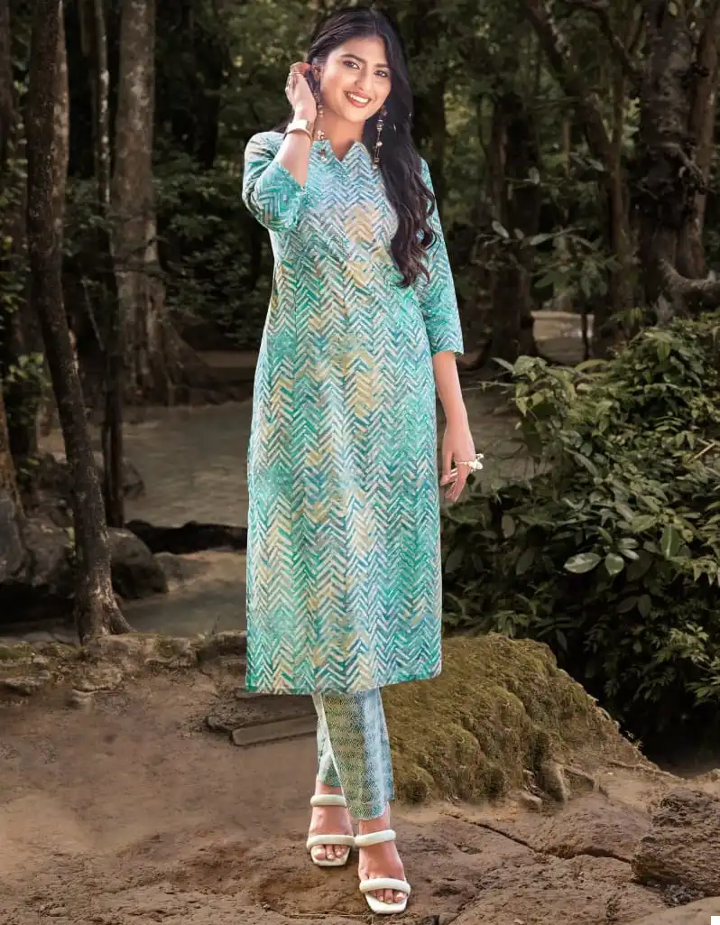 Rangjyot Rang Riti Pure Cotton Wholesale Kurti With Pant Catalog