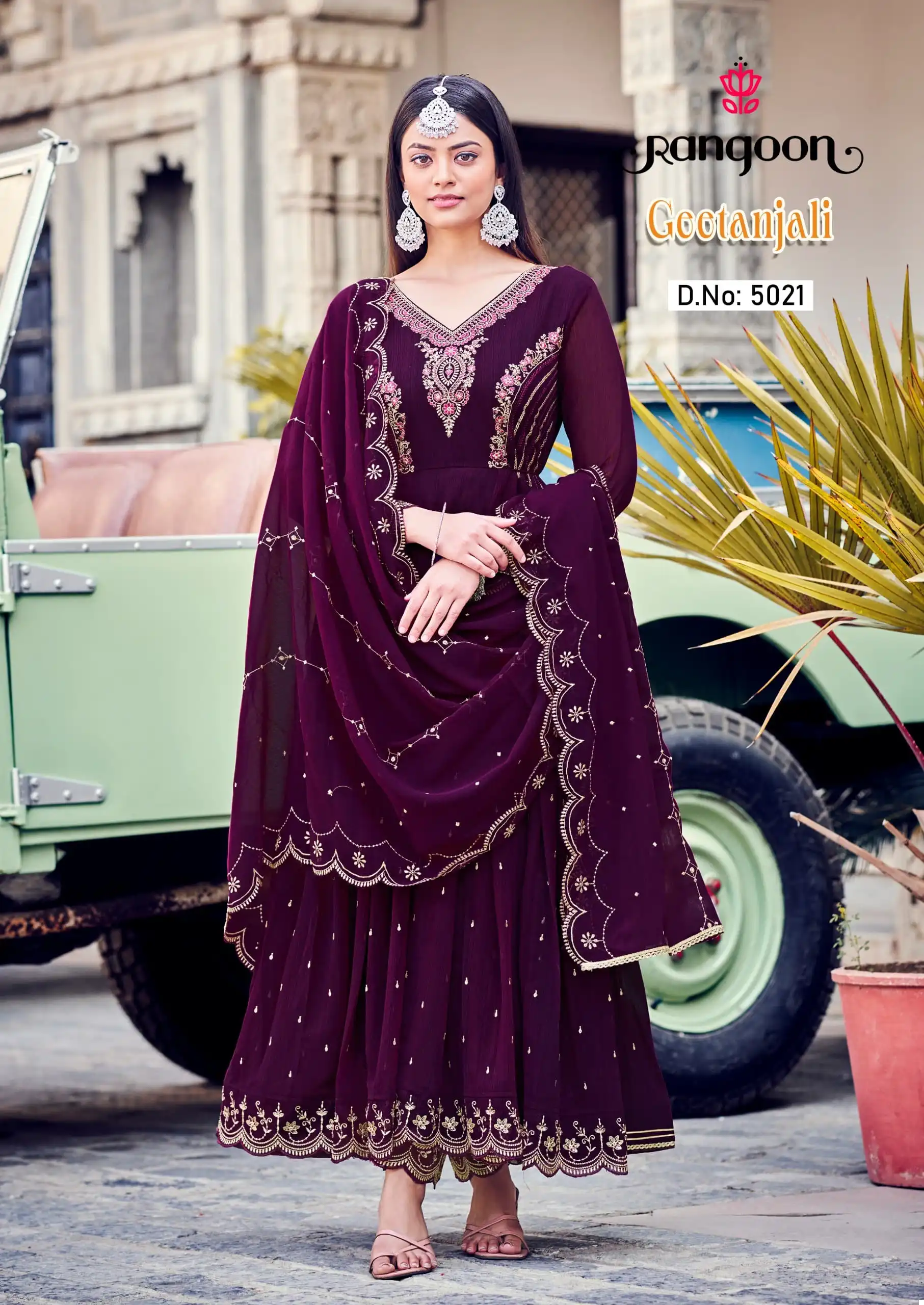 Rangoon Geetanjali Silk Wholesale Readymade Salwar Suit Catalog - Image 4