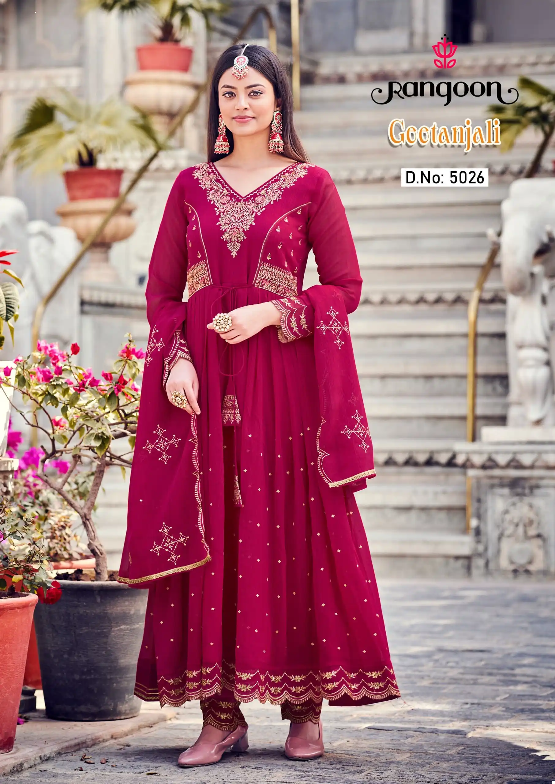 Rangoon Geetanjali Silk Wholesale Readymade Salwar Suit Catalog - Image 5
