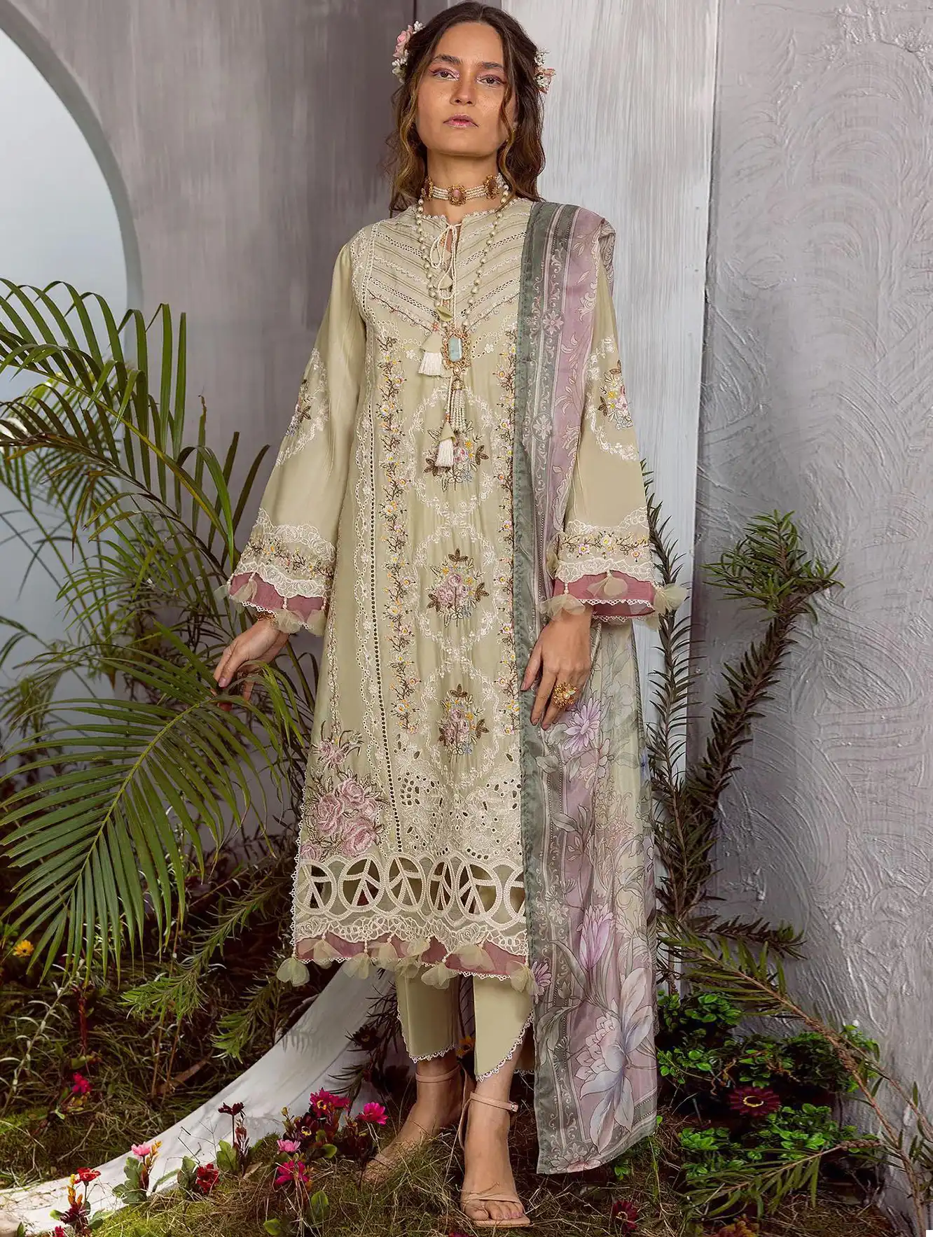 Deepsy Suits Sana Safinaz Lawn Pure Cotton Wholesale Pakistani Salwar Suit Catalog