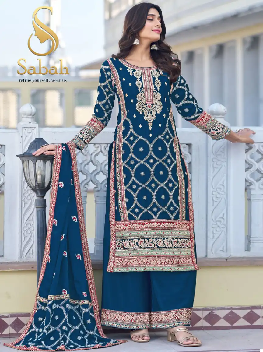 Sabah Guzaarish Heavy Chinon Silk Wholesale Designer Readymade Salwar Suit Catalog