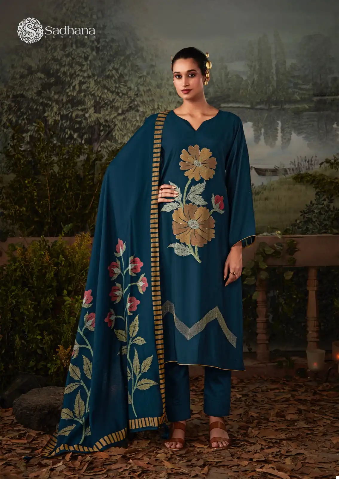 Sadhana Fashion Kasturi Pure Viscose Musline Wholesale Fancy Salwar Suit Catalog - Image 3