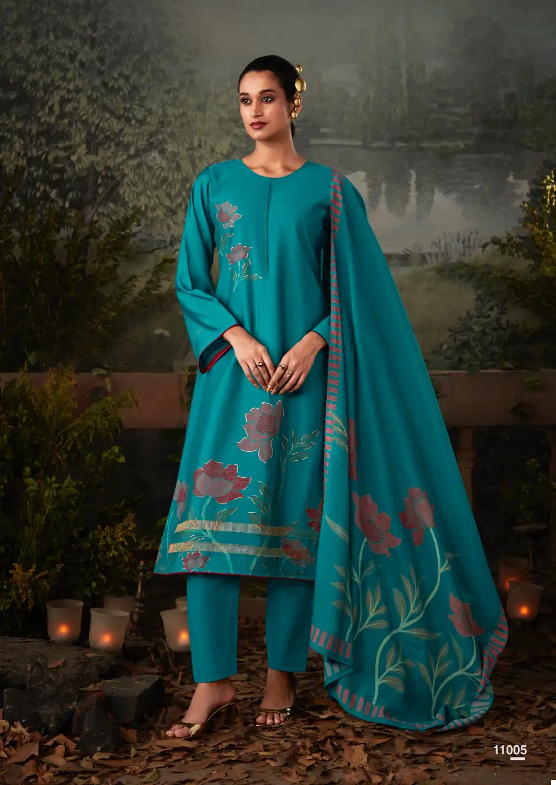 Sadhana Fashion Kasturi Pure Viscose Musline Wholesale Fancy Salwar Suit Catalog - Image 5