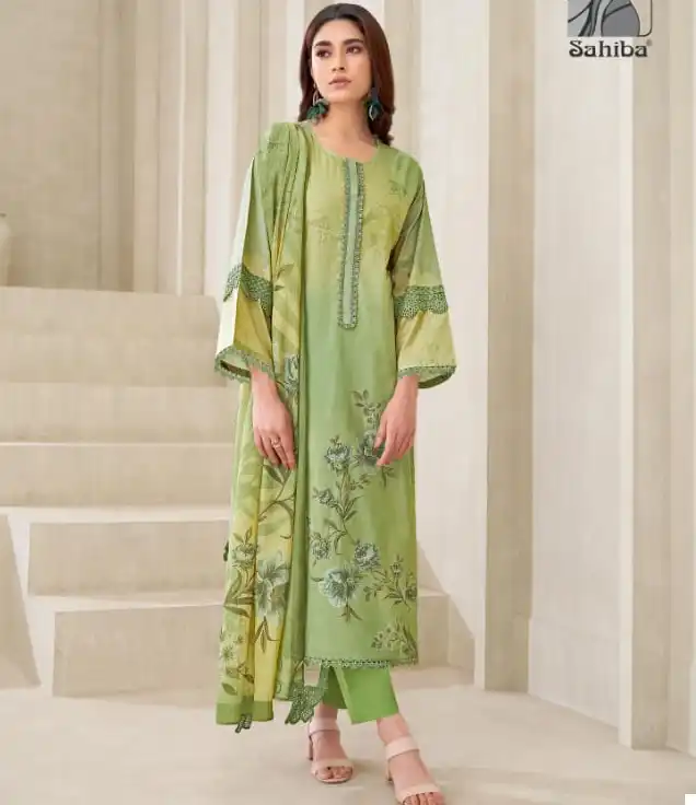 Sahiba Agni Pure Cotton Lawn Digital Print Wholesale Fancy Salwar Suit Catalog