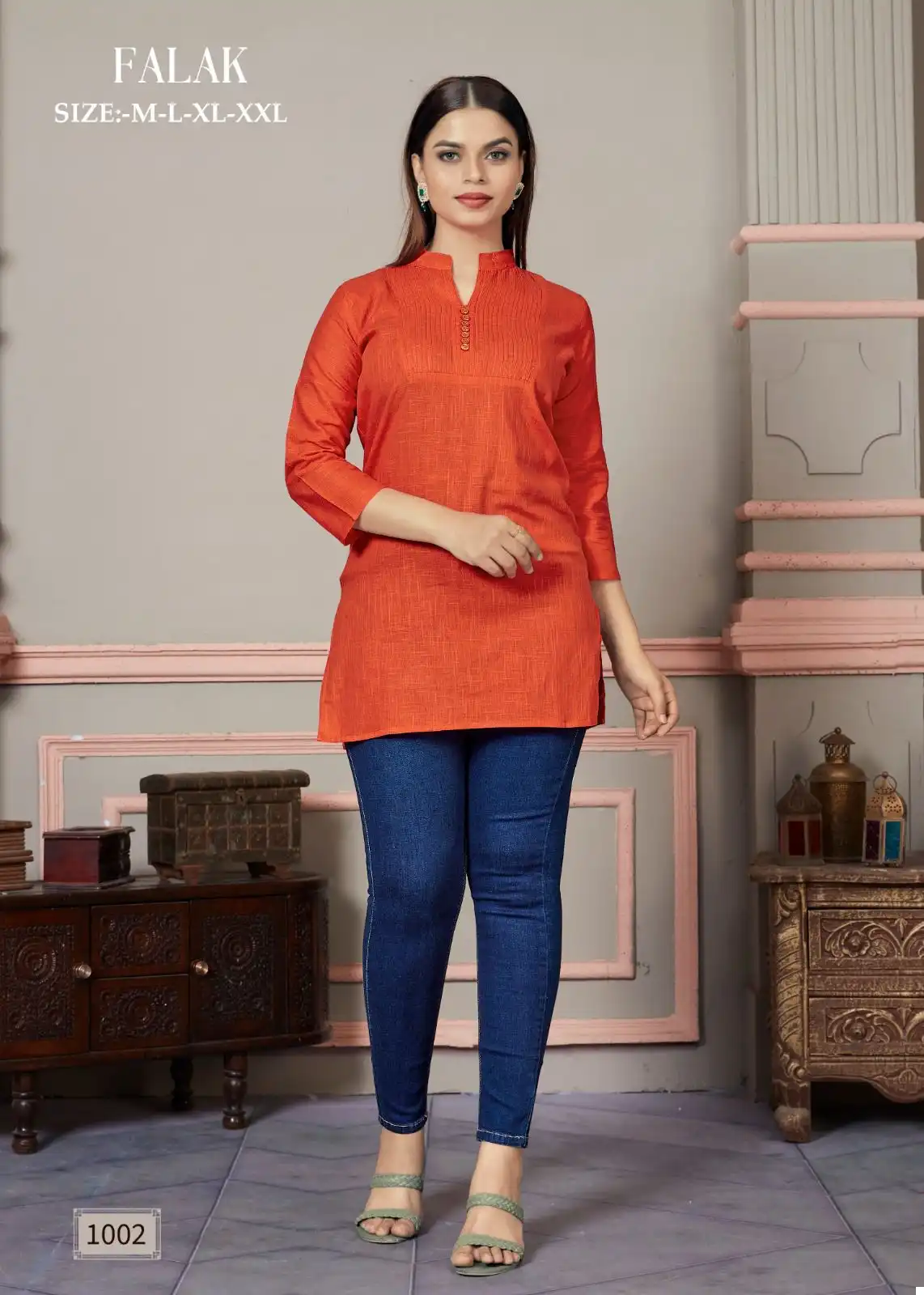 Sangeet Falak Cotton Slub Wholesale Short Top Catalog - Image 5