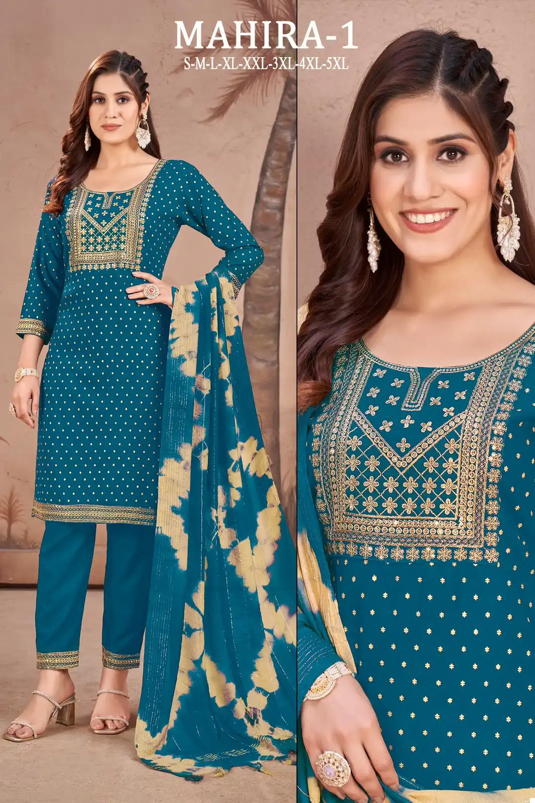 Sangeet Mahira 1 Heavy Rayon Wholesale Readymade Salwar Suit Catalog - Image 3