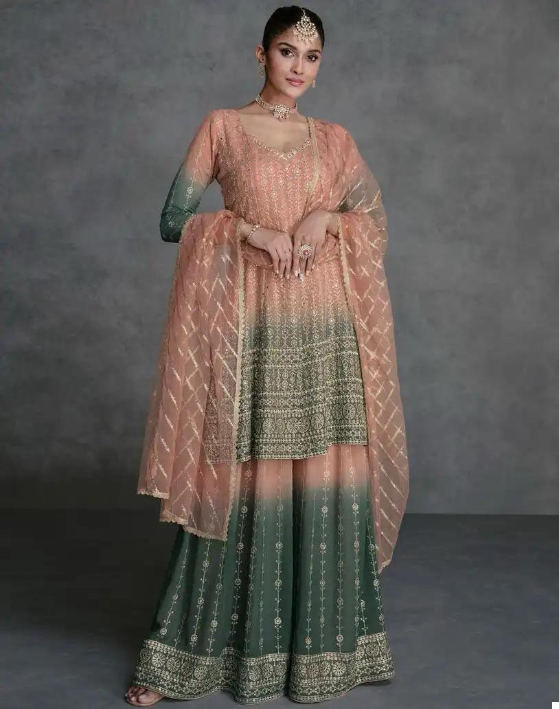 Sayuri Designer Jarokha Real Georgette Wholesale Designer Readymade Salwar Suit Catalog