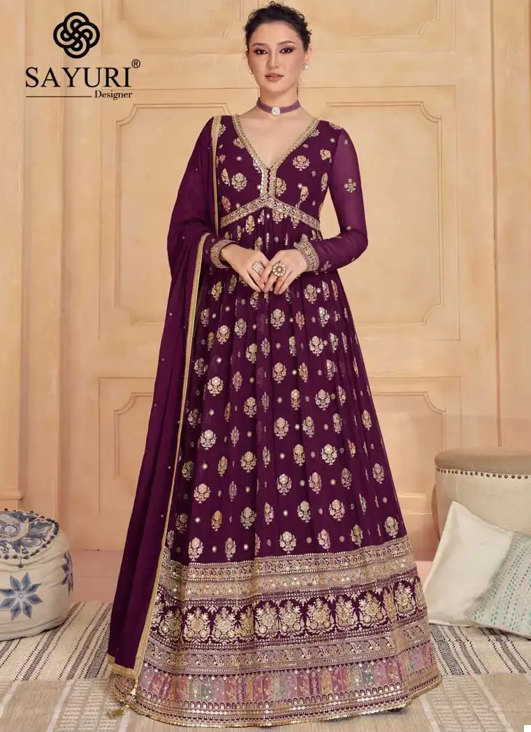 Sayuri Designer Sajdaa Real Georgette Wholesale Readymade Designer Salwar Suit Catalog - Image 3