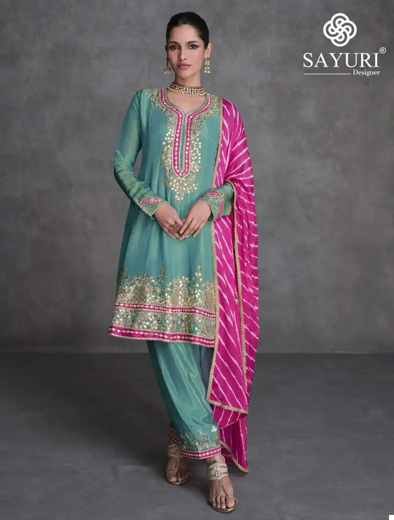 Sayuri Designer Simar Organza Silk Wholesale Designer Readymade Salwar Suit Catalog - Image 3