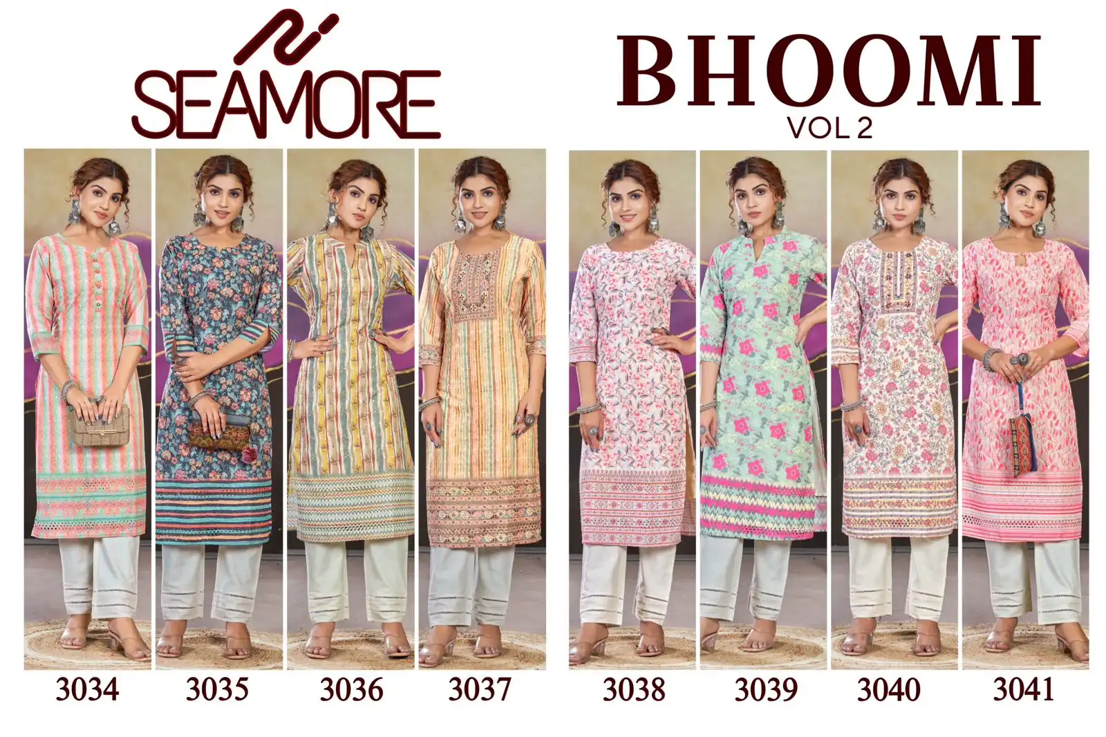 Seamore Bhoomi Vol 2 Poly Cotton Wholesale Kurtis Catalog - Image 9