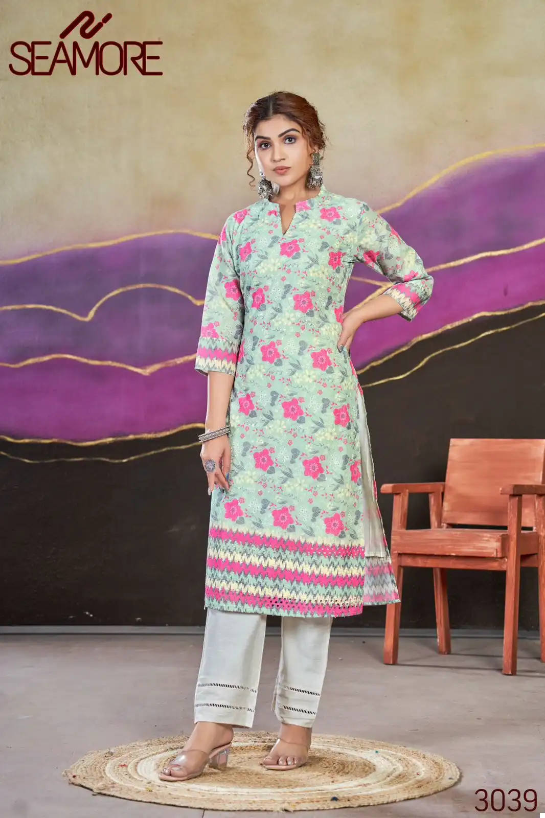 Seamore Bhoomi Vol 2 Poly Cotton Wholesale Kurtis Catalog - Image 6