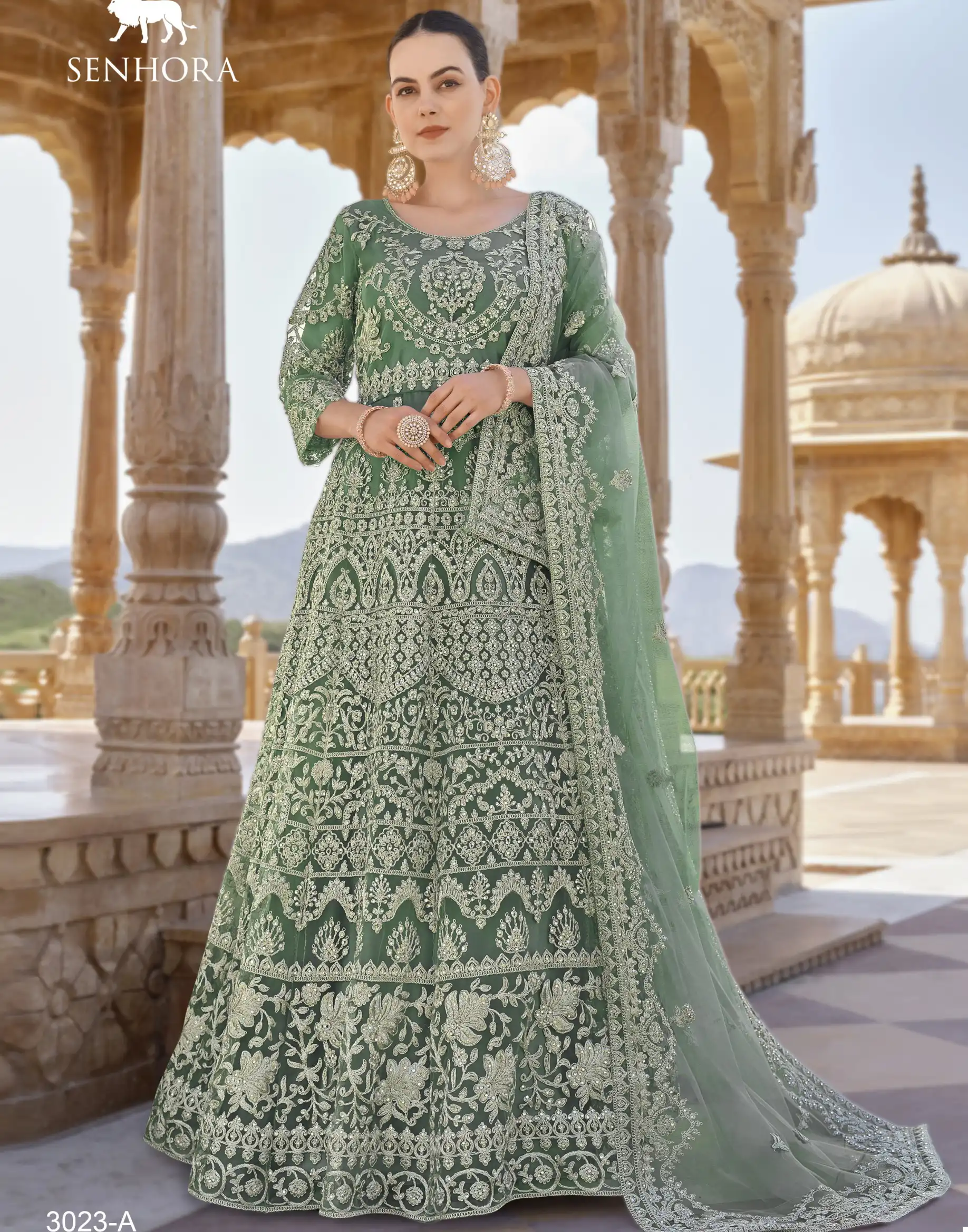Senhora Twisha Pure Butterfly Net Wholesale Anarkali Suit Catalog