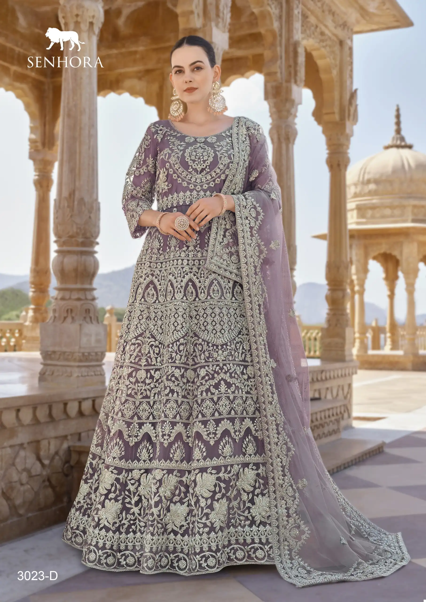Senhora Twisha Pure Butterfly Net Wholesale Anarkali Suit Catalog - Image 4