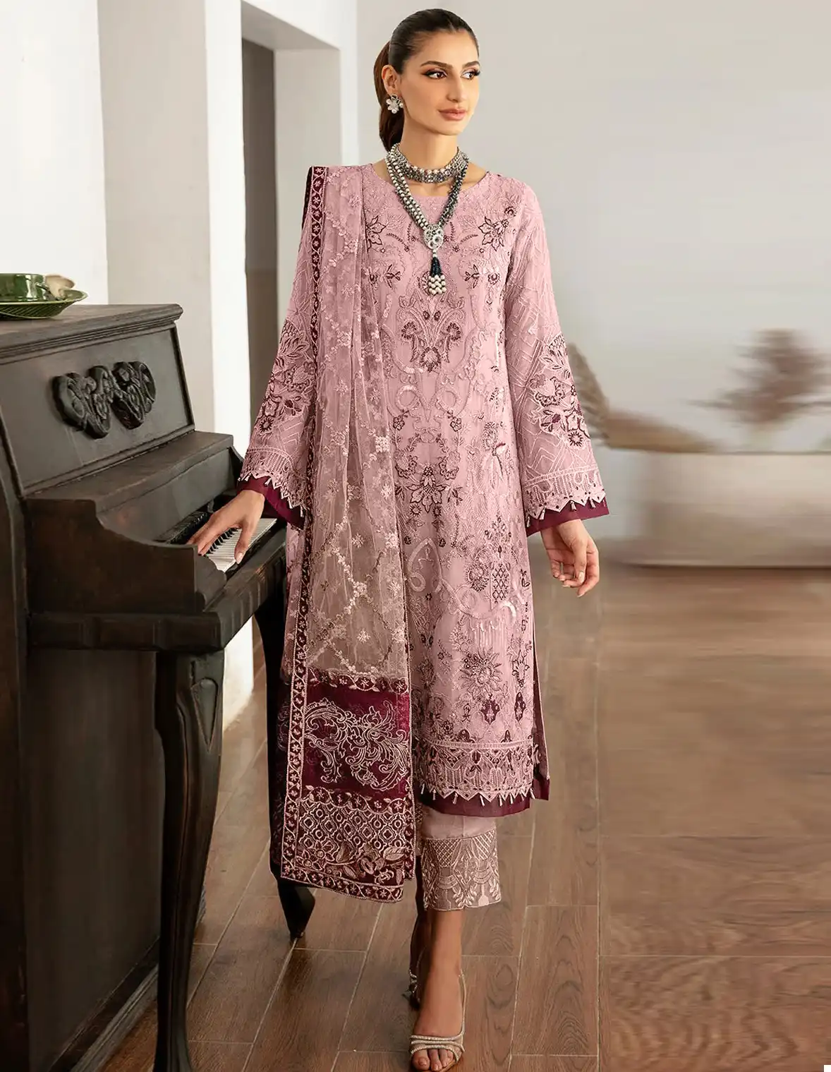 Serine S 260.A To D Organza Wholesale Pakistani Salwar Suit Catalog