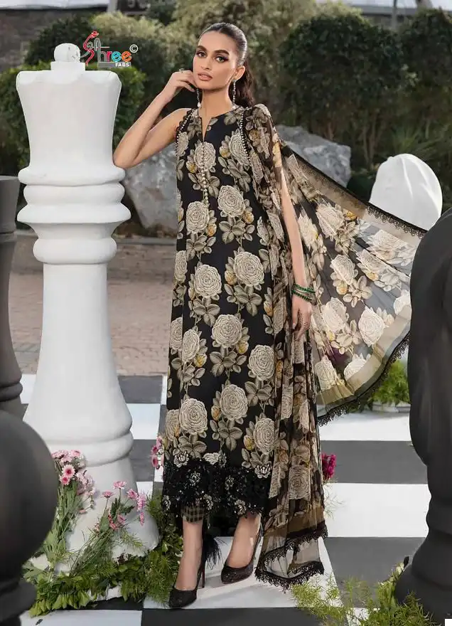 Shree Fabs Maria B M Print Vol 15 Pure Cotton Print Wholesale Pakistani Salwar Suit Catalog - Image 5