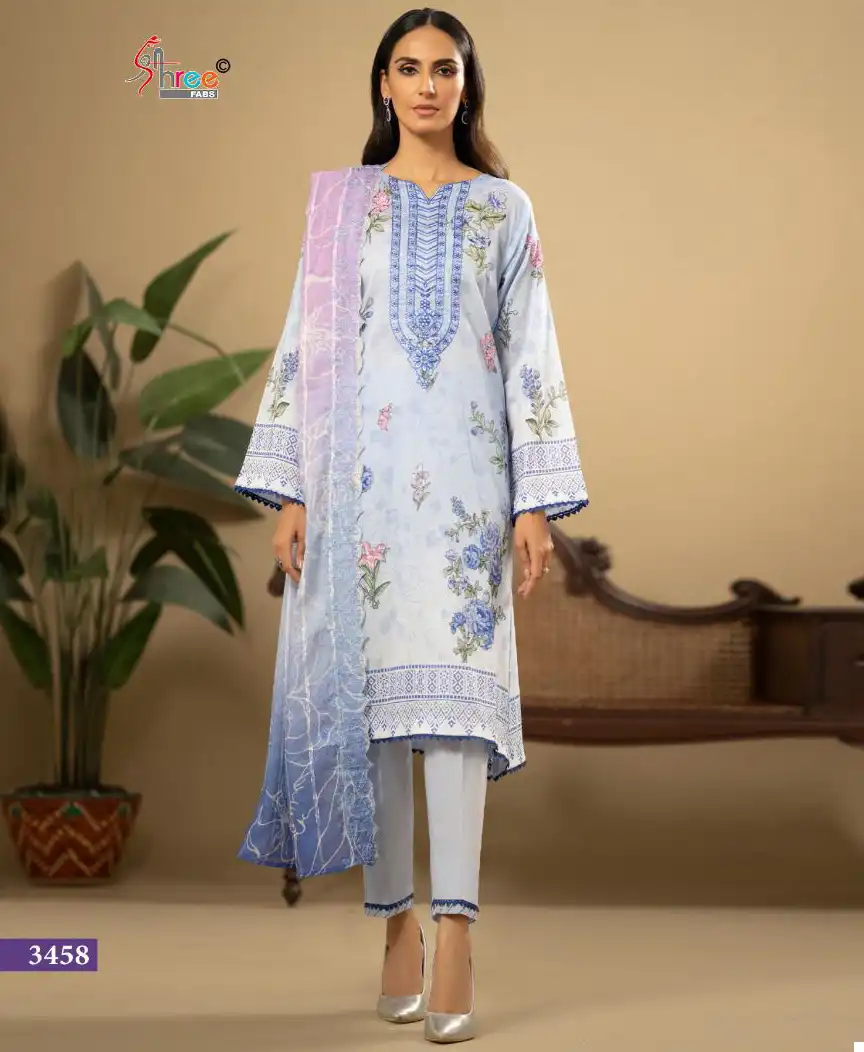 Shree Fab Rang E Haya Luxury Lawn Collection Vol 1 Pure Cotton Print Wholesale Pakistani Salwar Suit Catalog