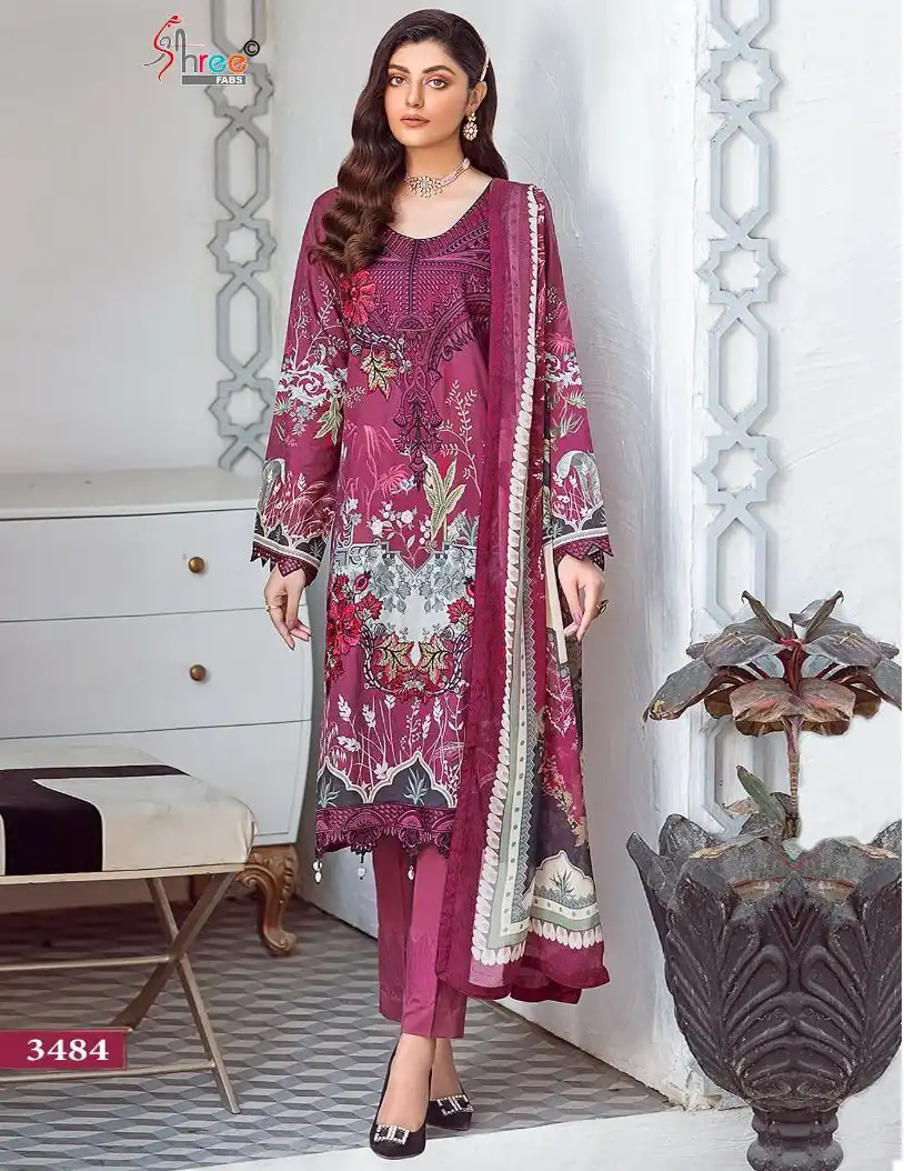 Shree Fabs Rangrez Luxury Lawn Collection Vol 3 Pure Cotton Print Wholesale Pakistani Salwar Suit Catalog